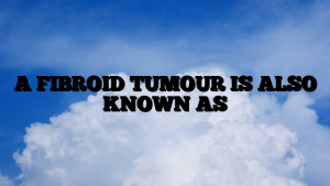 A FIBROID TUMOUR IS ALSO KNOWN AS