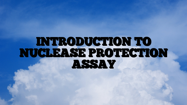 INTRODUCTION TO NUCLEASE PROTECTION ASSAY