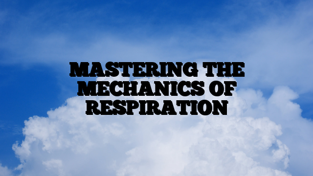 MASTERING THE MECHANICS OF RESPIRATION