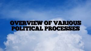 OVERVIEW OF VARIOUS POLITICAL PROCESSES