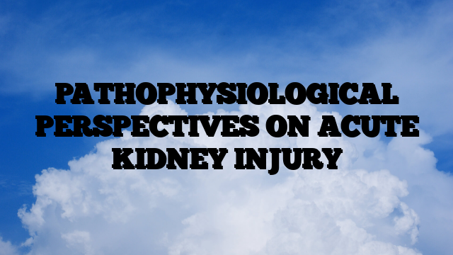 PATHOPHYSIOLOGICAL PERSPECTIVES ON ACUTE KIDNEY INJURY