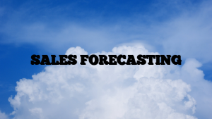 SALES FORECASTING