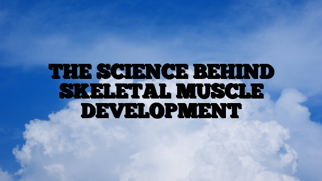 THE SCIENCE BEHIND SKELETAL MUSCLE DEVELOPMENT