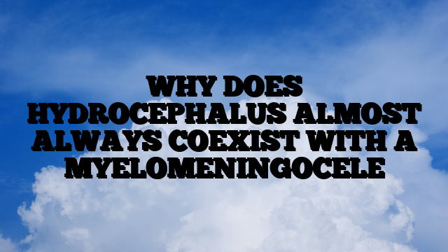 WHY DOES HYDROCEPHALUS ALMOST ALWAYS COEXIST WITH A MYELOMENINGOCELE